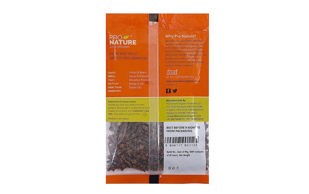 Pro Nature Organic Clove    Pack  50 grams
